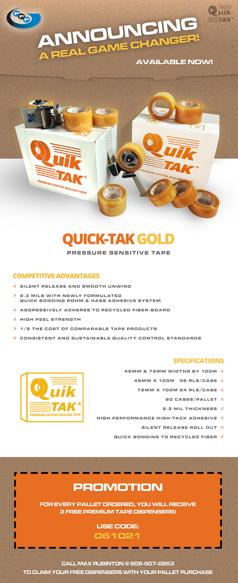 Introducing Quik Tak Gold